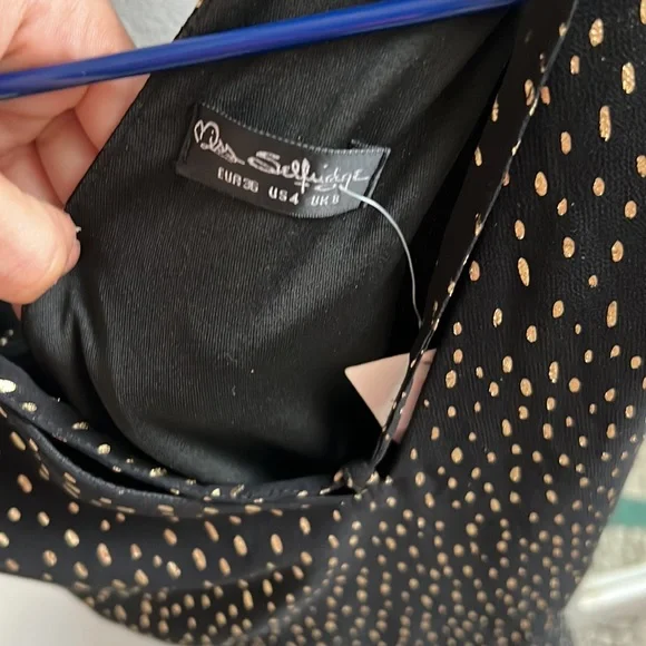 Miss Selfridge Polka Dot Print Flowy Dress - Picture 7 of 7